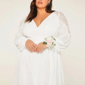 *NWT Women's Maxi Wedding/Reception/White Party Dress.  Size 4XL.
